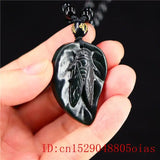 Jade Cicada Pendant Necklace Chinese Green