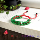 Green Jade Copper Coin Bracelet Natural Bangle Amulet Charm