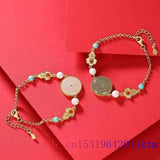 Jade Donut Bracelets 925 Silver Amulets Chalcedony Natural Jewelry