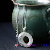 925 Silver Chalcedony Pendant Necklace