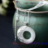 925 Silver Chalcedony Pendant Necklace