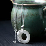 925 Silver Chalcedony Pendant Necklace