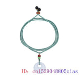 Jade Donut Pendant Necklace Charms Gift Amulets Amulet Charm Natural Real Jewelr