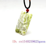 Green Jade Dragon Pendant Necklace Gemstone Charms Amulet Natural Gift