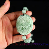 Jade Dragon Phoenix Bracelet Green Bangle Natural Charm Jadeite