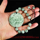 Jade Dragon Phoenix Bracelet Charm Green Bangle