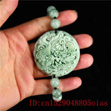 Jade Dragon Phoenix Bracelet Charm Green Bangle