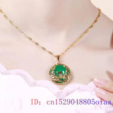 Jade Dragon Phoenix Necklace Pendant 925 Silver Stone Talisman
