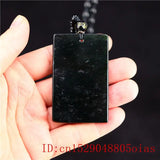 Jade Dragon Phoenix Pendant Necklace Amulet Natural Chinese Charm