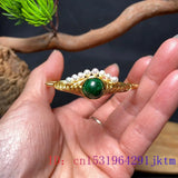 Jade Earrings Bracelets Emerald Amulets Silver Charm Natural Beads Chinese Amule
