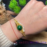Jade Earrings Bracelets Emerald Amulets Silver Charm Natural Beads Chinese Amule