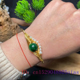 Emerald Jadeite Earrings Bracelets Set 925 Silver