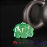 Jade Elephant Pendant Charm Necklace Chalcedony Jewelry