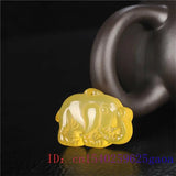 Jade Elephant Pendant Charm Necklace Chalcedony Jewelry