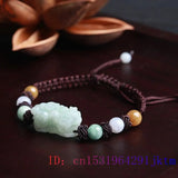 Jade Emerald Pixiu Bracelet Men Stone Natural Charm Jadeite