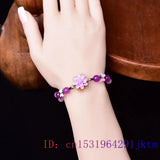 Chinese Natural Chalcedony Bangle 925 Silver
