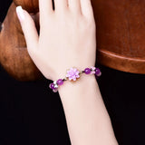 Chinese Natural Chalcedony Bangle 925 Silver