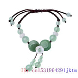 Real 925 Silver Jade Flower Bracelet Chalcedony Bangle