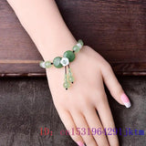 Real 925 Silver Jade Flower Bracelet Chalcedony Bangle