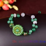 Jade Flower Bracelets Stone Man Bangle Bangles Chinese Jewelry