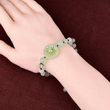 Jade Flower Bracelets Stone Man Bangle Bangles Chinese Jewelry