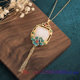 Chalcedony Gemstone Flower Pendant 925 Silver Necklace