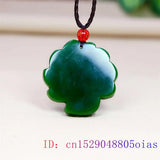 Jade Fox Pendant Necklace Stone Amulet Talisman Women Charm Jewelry