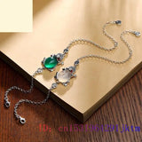 Men's 925 Silver Chalcedony Golden Frog Bracelets
