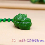 Jade Golden Frog Pendant Green Jewelry Charms Gemstone Necklaces