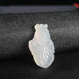 Jade Goldfish Pendant Chalcedony Carved Necklace Jewelry Fish Charm