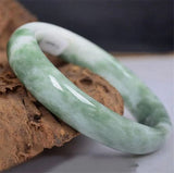 Vintage Jade Green Gemstone Bracelet Bangle Charm Natural Jade Wedding Gift