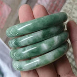 Vintage Jade Green Gemstone Bracelet Bangle Charm Natural Jade Wedding Gift