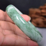 Vintage Jade Green Gemstone Bracelet Bangle Charm Natural Jade Wedding Gift