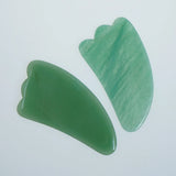 Light Green Jade Gua Sha Massage Tool for Anti-Aging Body & Facial Massage