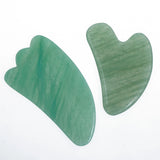 Light Green Jade Gua Sha Massage Tool for Anti-Aging Body & Facial Massage