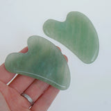 Light Green Jade Gua Sha Massage Tool for Anti-Aging Body & Facial Massage