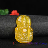 Jade Guangong Pendant Charm Necklace Green Chalcedony