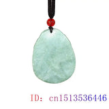 Jade Guanyin Pendant Men Natural Green Amulet Necklace Ch...