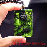 Jade Guanyin Pendant Necklace Chinese Charm Amulet Green Natural