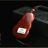 Jade Guanyin Pendant Bodhisattva Jade Necklace Peace Protection