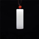 Jade Heart Sutra Pendant Buddhism Jadeite Necklace