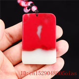 Jade Horse Pendant Necklace Charm for Men Women Carved Jadeite