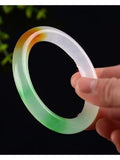 Jade Ice Jadeite Three-color Bracelet Quartzite Bar Bangles