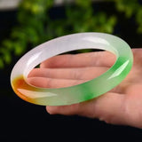 Jade Ice Jadeite Three-color Bracelet Quartzite Bar Bangles