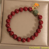 Original Cinnabar Bracelet Buddha Bead Female