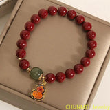 Original Cinnabar Bracelet Buddha Bead Female