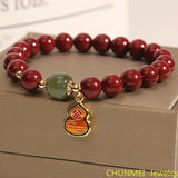 Original Cinnabar Bracelet Buddha Bead Female