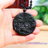 Jade Landscape Pendant Necklace for Women Men Natural Gemstone Amulet Jewelry
