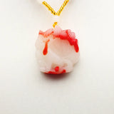 Red Jade Nine-tailed Fox Pendant Necklace Chinese Hand-Carved Charm