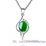 Jade Pendant Amulet 925 Silver Necklace Natural Hetian Women Chinese Chalcedony